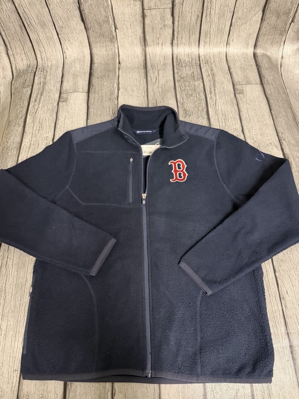 NWT Men’s Cutter & Buck Boston Red Sox Cascade Sherpa Fleece Jacket Large